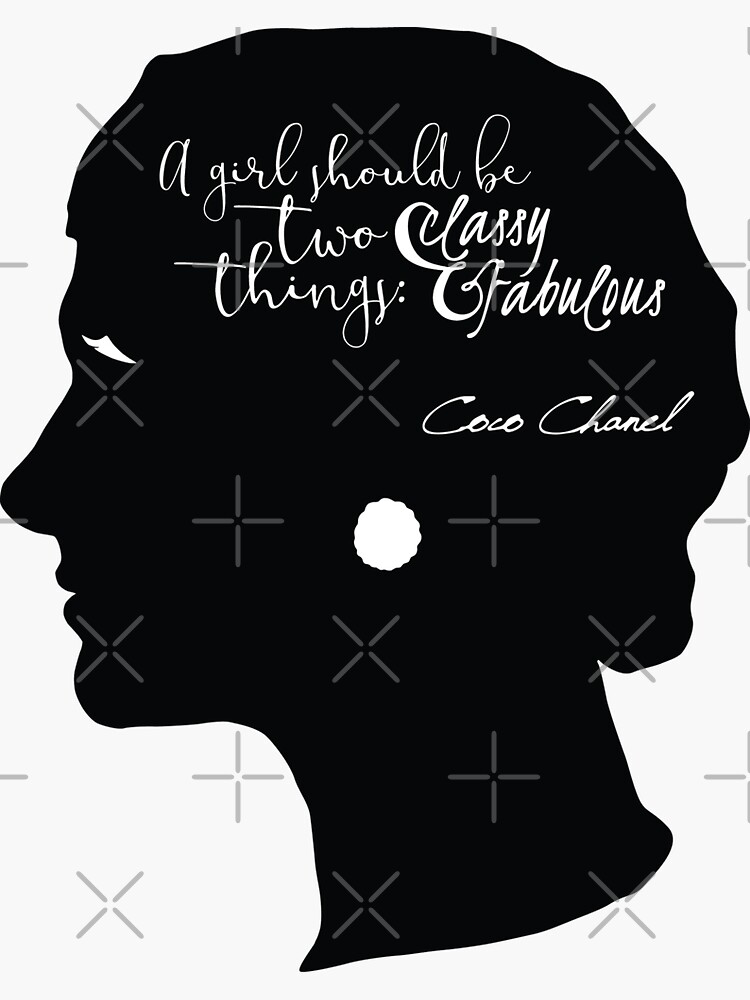 Coco Chanel Classy and Fabulous Girl Side Profile by StellarTatter