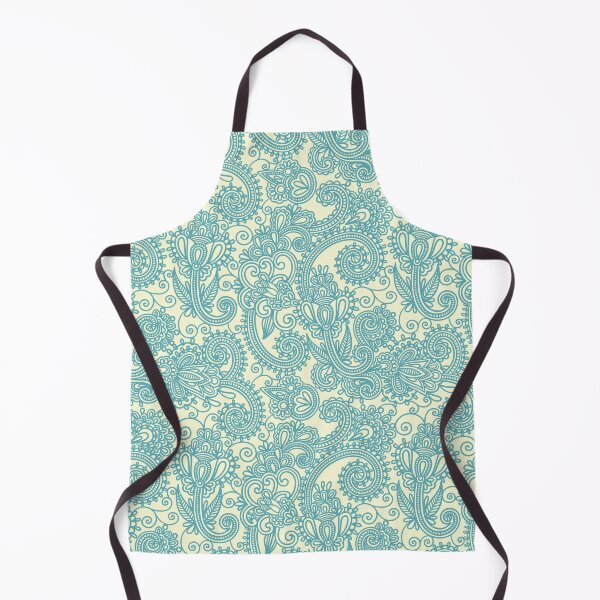 Item preview, Floral Eastern Pattern, Blue & Cream designed and sold by Creative 1111.