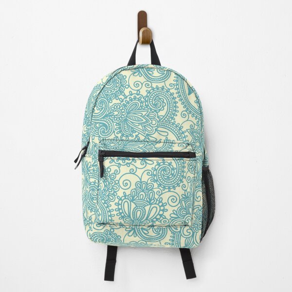 Item preview, Floral Eastern Pattern, Blue & Cream designed and sold by Creative 1111.