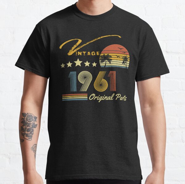 Vintage 1961-60 cumpleaños Camiseta clásica