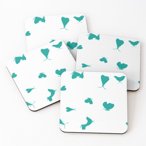 Item preview, Winged Things - Turquoise on White designed and sold by blackheart creations.