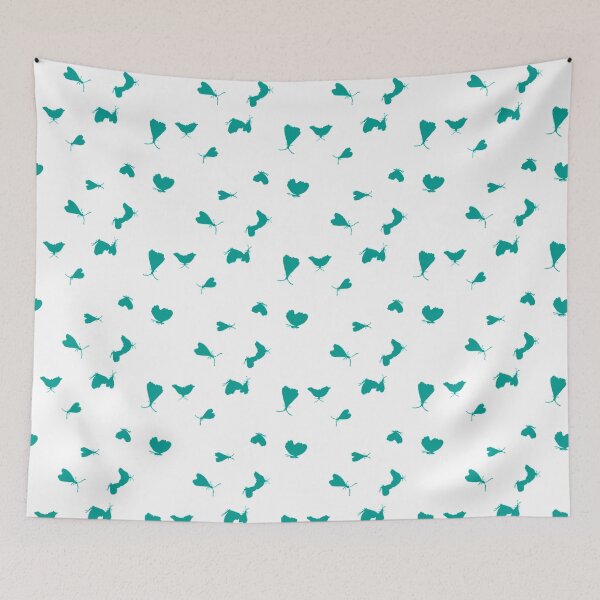 Item preview, Winged Things - Turquoise on White designed and sold by blackheart creations.