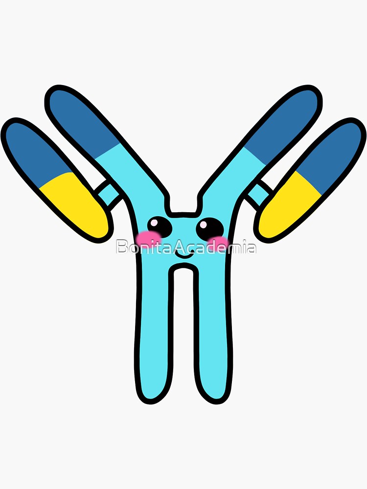 "Cute Antibody" Sticker for Sale by BonitaAcademia Redbubble