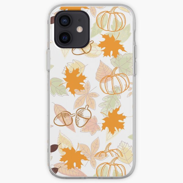 Autumn Leaves and Pumpkins iPhone Soft Case