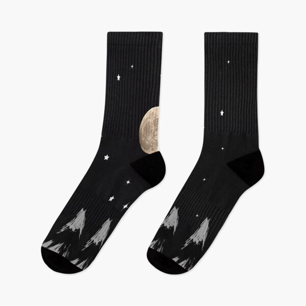 Item preview, Full moon night and Christmas trees designed and sold by Mariolangstieh.
