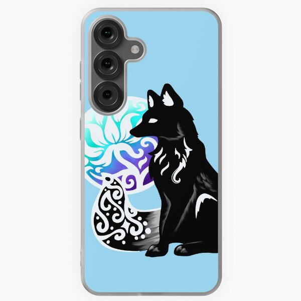 Item preview, Floral Black Fox designed and sold by Lady-Lilac.