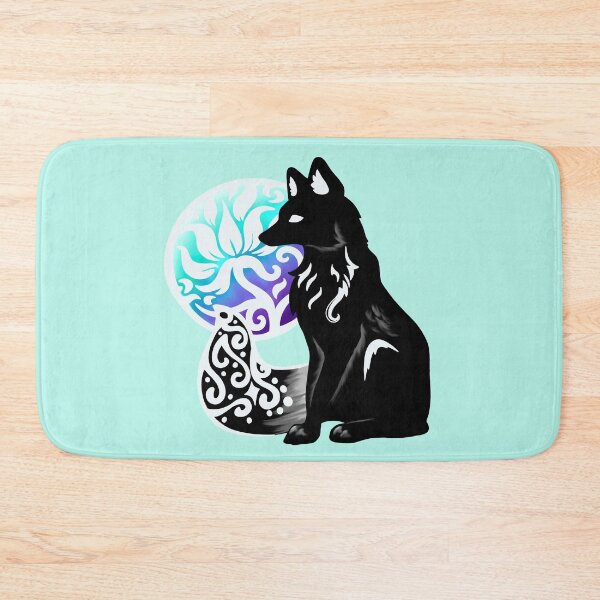 Item preview, Floral Black Fox designed and sold by Lady-Lilac.