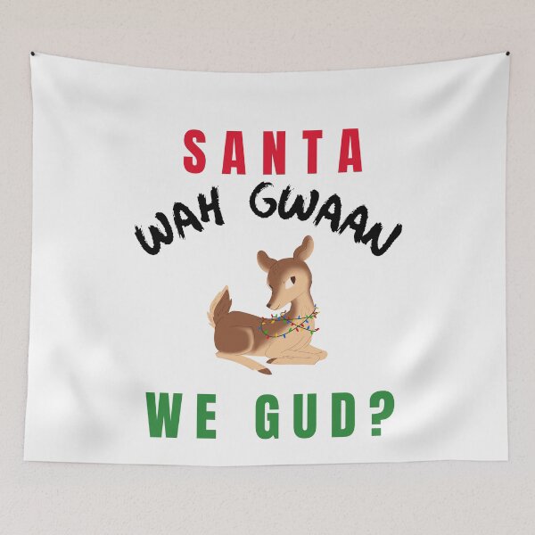 Item preview, Wah Gwaan Santa, Funny Jamaican Christmas designed and sold by Spiritualish.