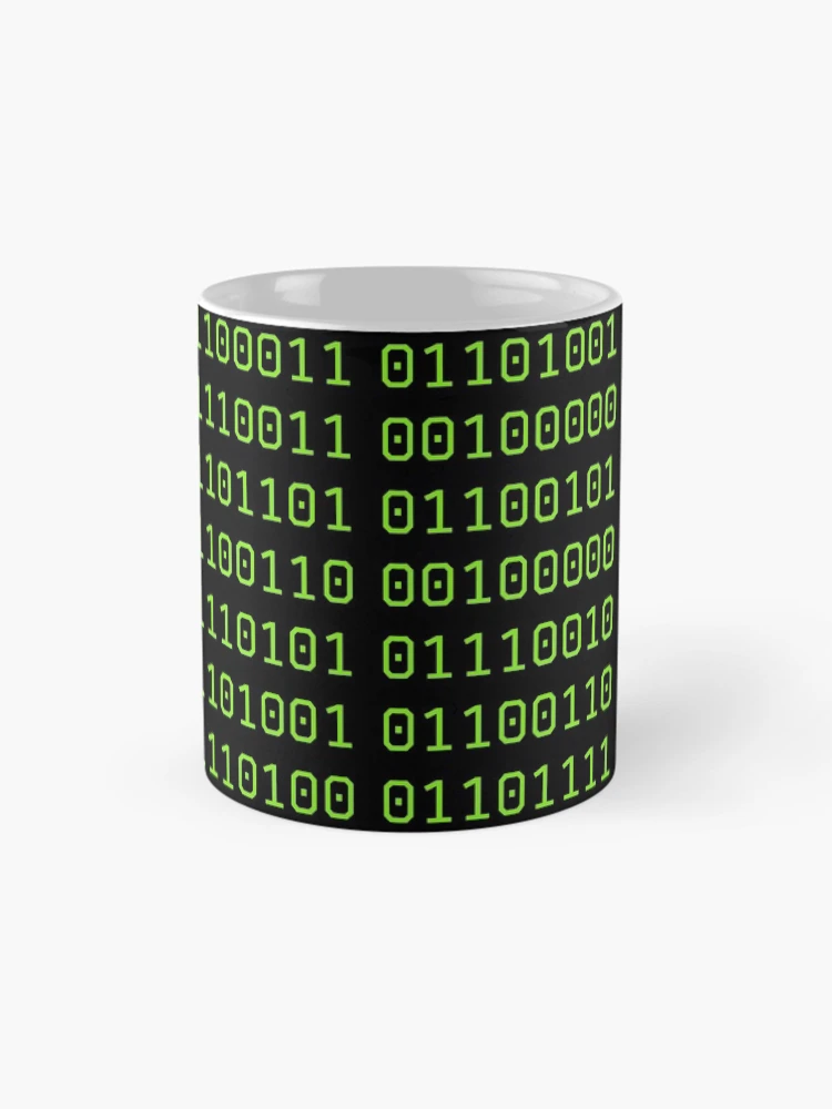 Thumbnail 4 of 6, Coffee Mug, High tech binary code designed and sold by SparkleJimmy.