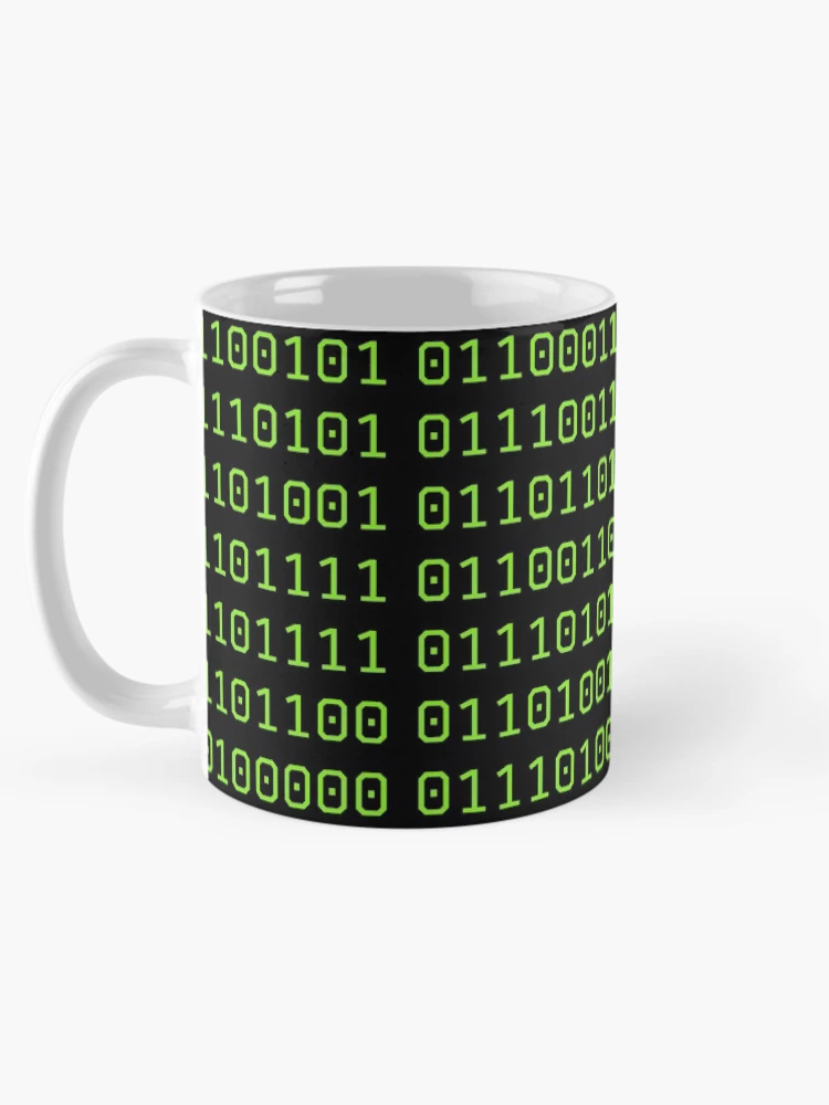 Thumbnail 5 of 6, Coffee Mug, High tech binary code designed and sold by SparkleJimmy.