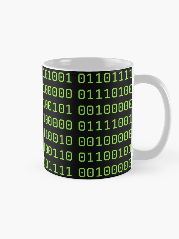 Thumbnail 3 of 6, Coffee Mug, High tech binary code designed and sold by SparkleJimmy.