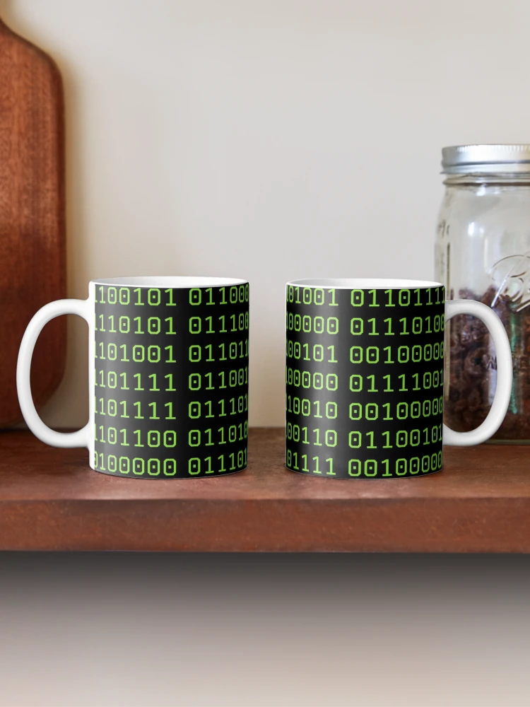 Thumbnail 2 of 6, Coffee Mug, High tech binary code designed and sold by SparkleJimmy.