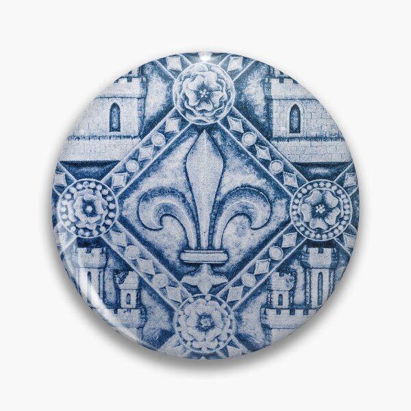 Item preview, Fleur de Lis in Blue designed and sold by Patricia L. Walker.