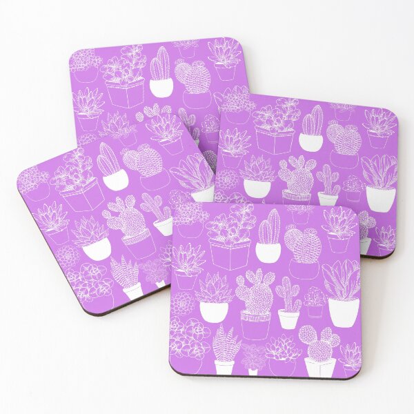 Item preview, Succulents in Purple and White designed and sold by JazzPWall.