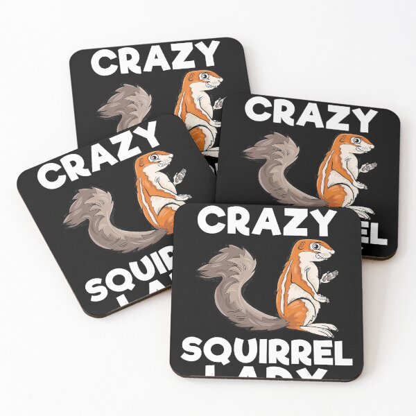 Item preview, Crazy Squirrel Lady T-Shirt Funny Animal Lover Girl Gift Tee designed and sold by GrahamWalsh.