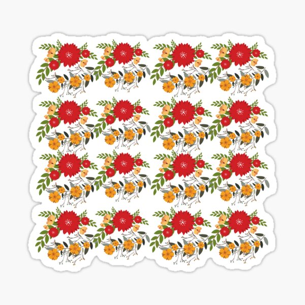 Fall Flowers Sticker