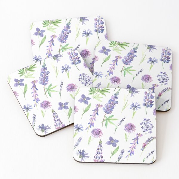 Item preview, Purple Wildflowers Pattern designed and sold by adortopia.