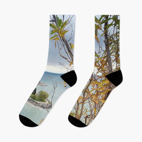 Item preview, Scarborough Bluffs overlooking Lake Ontario  designed and sold by MiaoMiaoYu.