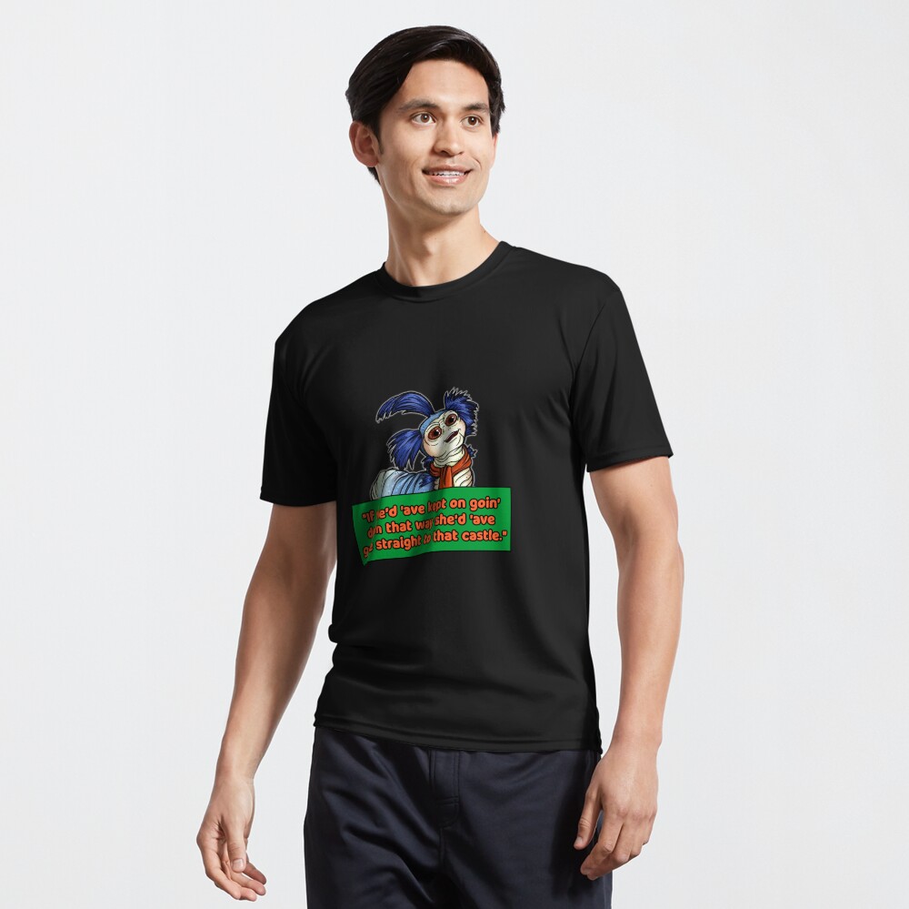 Labyrinth Worm Castle Fitted V-Neck T-Shirt