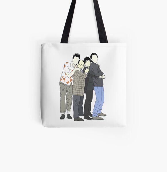 Jerry, George, Elaine, Kramer All Over Print Tote Bag