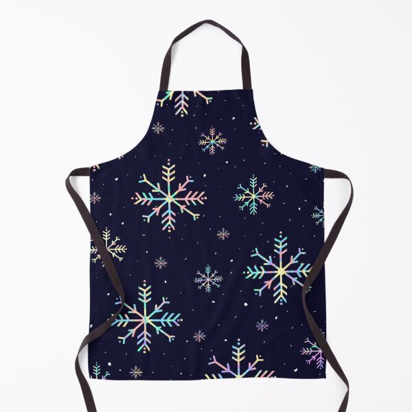 Item preview, Christmas Holiday Rainbow Marble Snowflake Navy Blue Pattern designed and sold by scintillare.