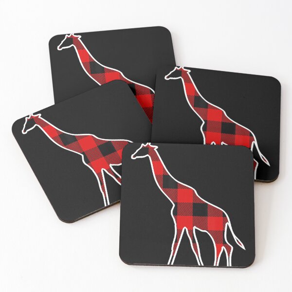 Item preview, Giraffe Red Buffalo Plaid Ruminant Matching PJ Family Gift T-Shirt designed and sold by CharlieWarren.