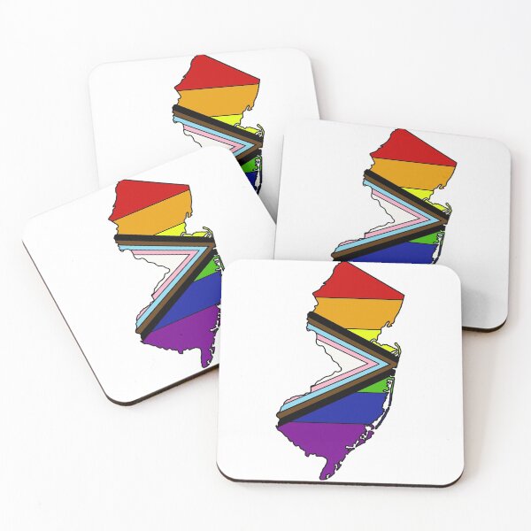 Item preview, New Jersey progress pride flag  designed and sold by TheUndeadDesign.