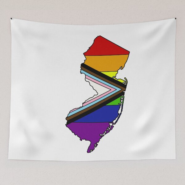 Item preview, New Jersey progress pride flag  designed and sold by TheUndeadDesign.