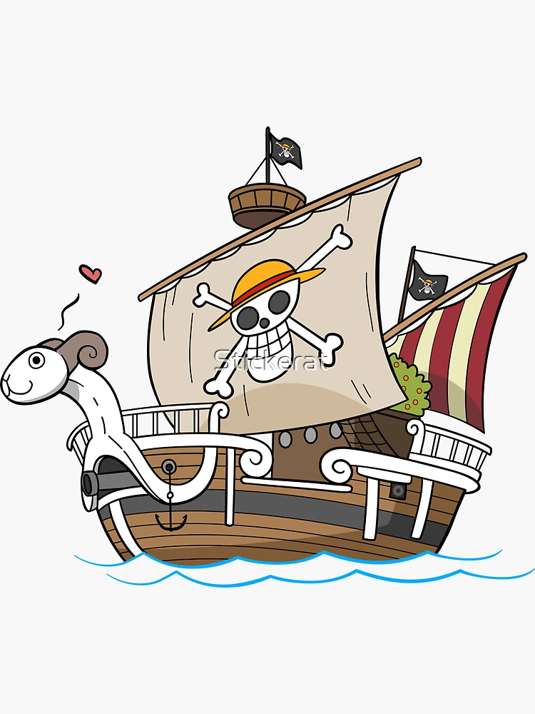 Going Merry and Thousand Sunny PVC Stickers One Piece 