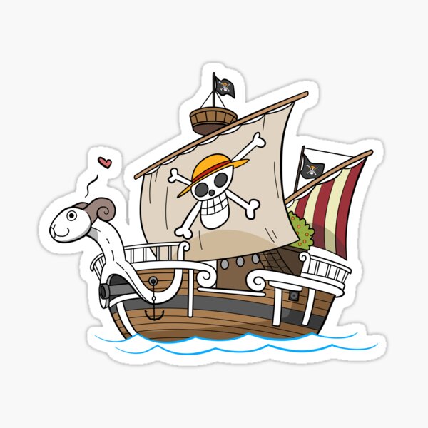 one piece going merry ship Sticker for Sale by Zoro3