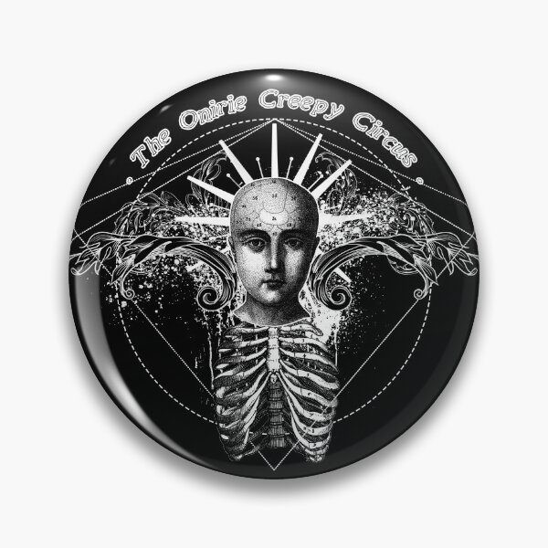 Item preview, The Onirie Creepy Circus (white, use it on black/dark fabric) designed and sold by Pati-Onirie.