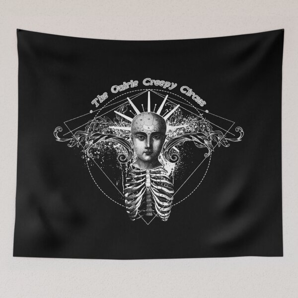 Item preview, The Onirie Creepy Circus (white, use it on black/dark fabric) designed and sold by Pati-Onirie.