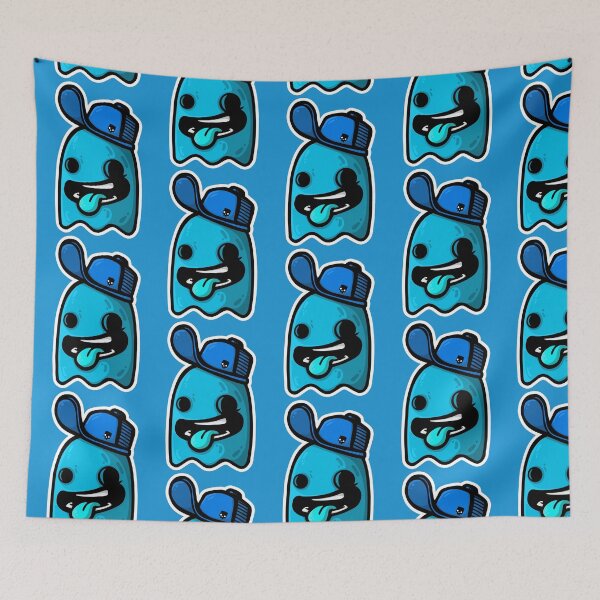 Item preview, Ghost with blue and white cap designed and sold by manuvila.