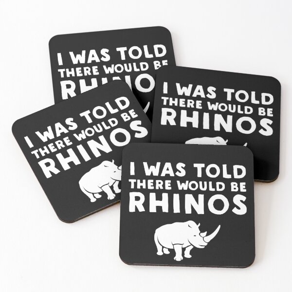 Item preview, I Was Told There Would Be Rhinos - Funny Rhino T-Shirt designed and sold by CharlieWarren.