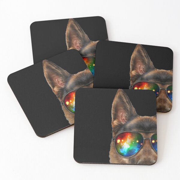 Item preview, German Shepherd Dog, DJ Galaxy Sunglass, Headphone, T-Shirt designed and sold by GrahamWalsh.