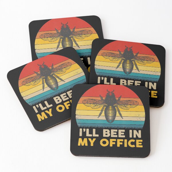 Item preview, I_ll Bee in My Office - Funny Retro Style Bee T-Shirt designed and sold by CharlieWarren.