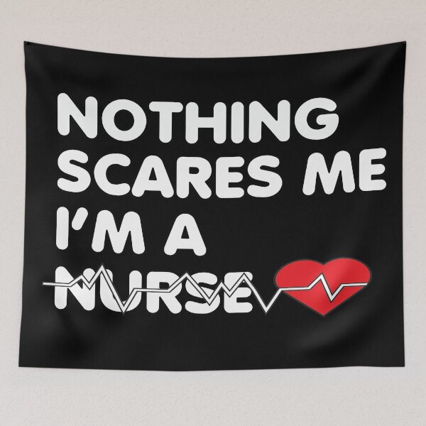 Item preview, Nothing Scares Me I Am A Nurse designed and sold by YueHeng Creates ⭐⭐⭐⭐⭐.