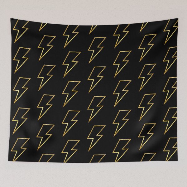 Item preview, Gold Glittery Lightning Bolt designed and sold by TeeZazzle.