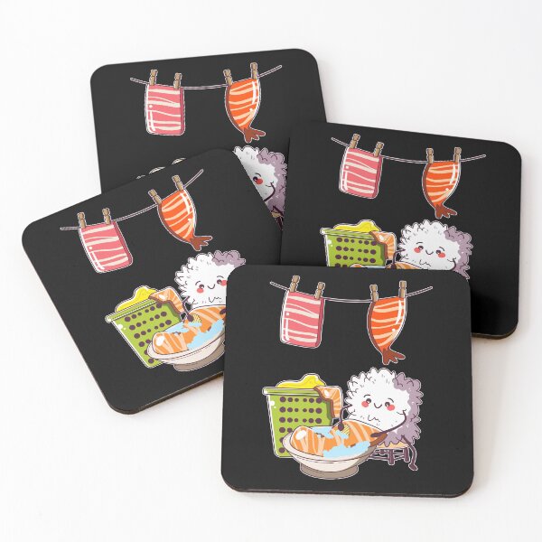 Item preview, Funny Kawaii Sushi Washing Day designed and sold by Basti09.