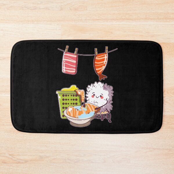 Item preview, Funny Kawaii Sushi Washing Day designed and sold by Basti09.