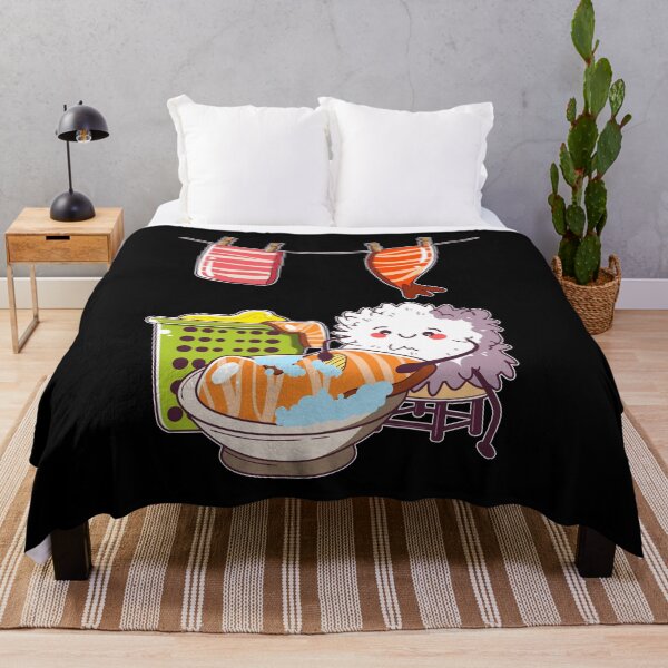 Item preview, Funny Kawaii Sushi Washing Day designed and sold by Basti09.