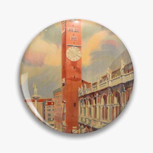 Item preview, Vicenza retro poster designed and sold by CorasPosters.