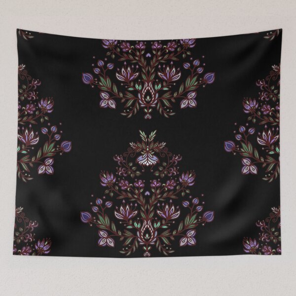Item preview, Folk flower ornament designed and sold by MandalaSpirit.
