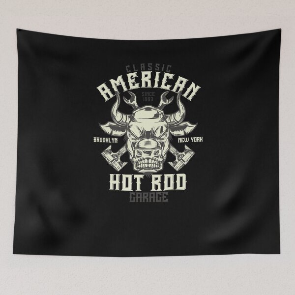 Item preview, Classic American Hot Rod Workshop Oldie designed and sold by Two Left Hands Design.