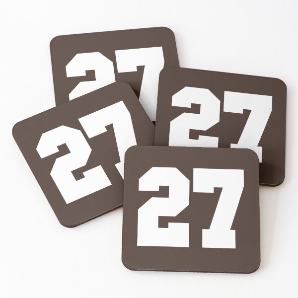 Item preview, 27 Number Cleveland Sports Twenty-Seven Brown Jersey designed and sold by HelloFromAja.