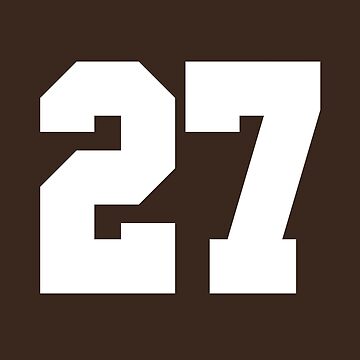 27 Sports Number Twenty-Seven Sticker for Sale by HelloFromAja