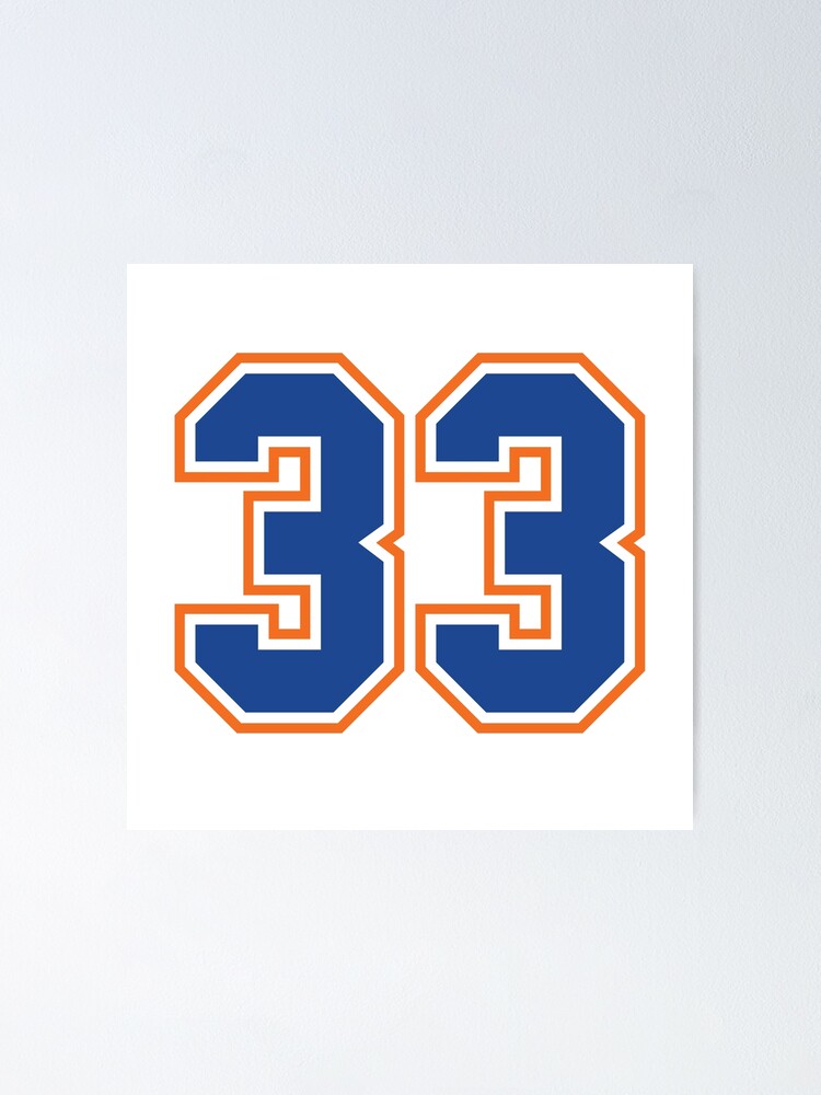 33 Sports Number Thirty-Three Poster for Sale by HelloFromAja