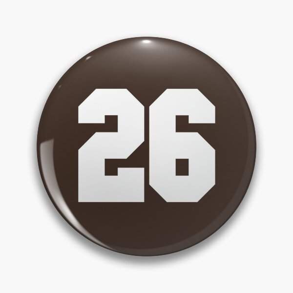 Item preview, 26 Number Cleveland Sports Twenty-Six Brown Jersey designed and sold by HelloFromAja.