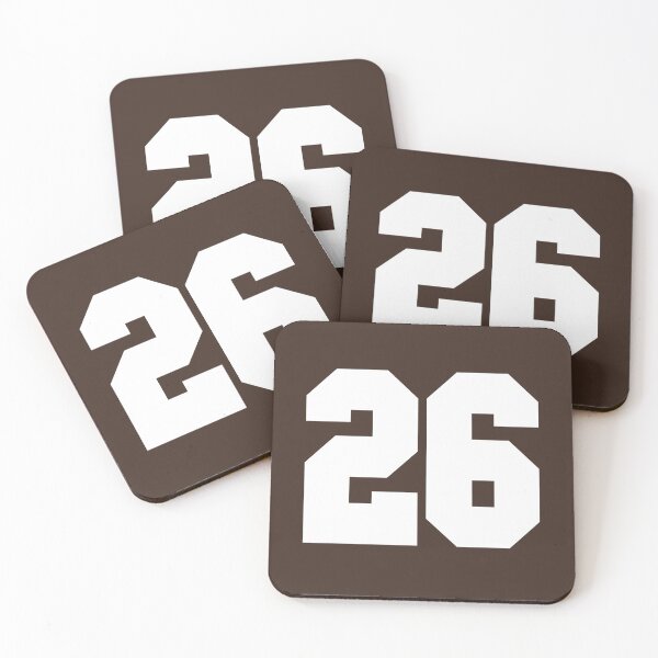 Item preview, 26 Number Cleveland Sports Twenty-Six Brown Jersey designed and sold by HelloFromAja.