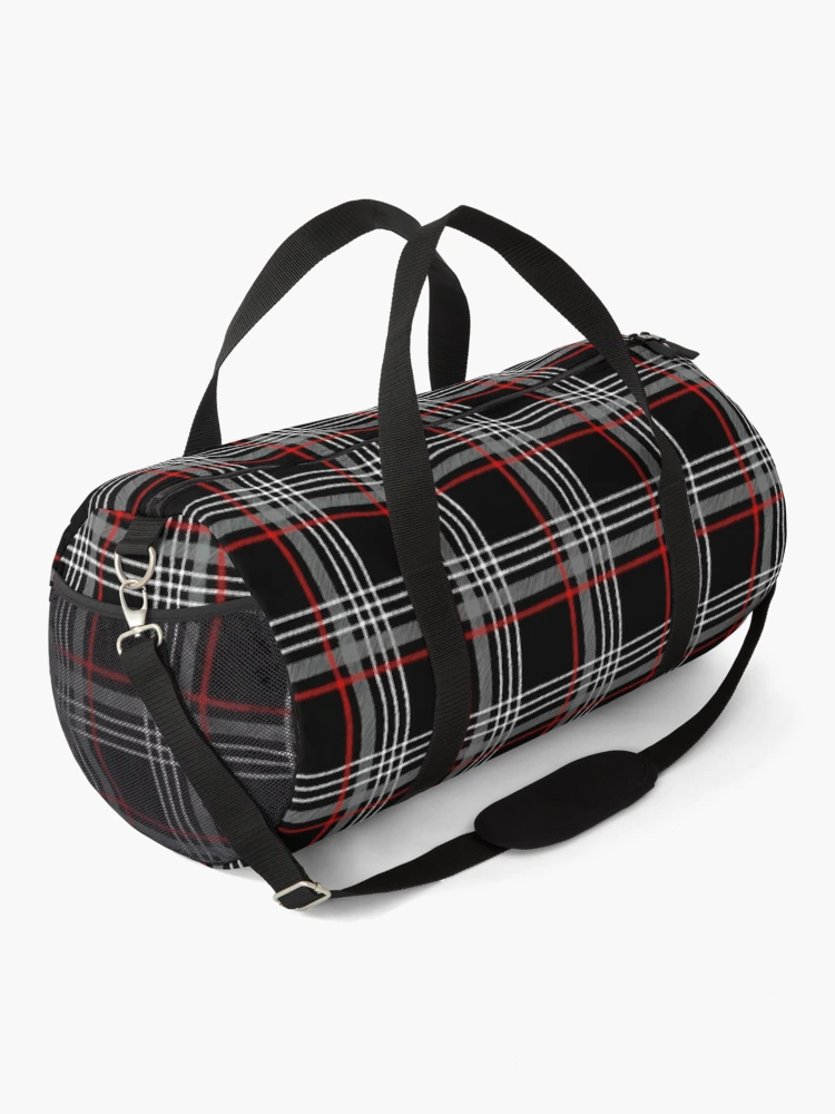 tartan duffle bag